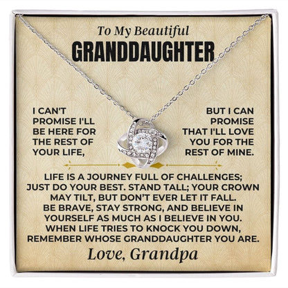To My Beautiful Granddaughter - Love Knot Gift Set - SS478