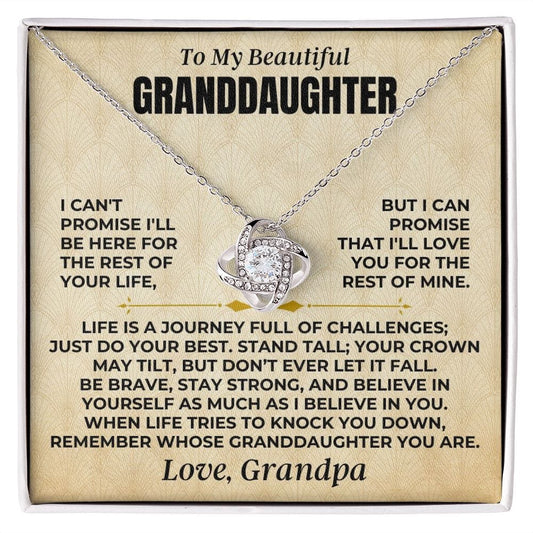 To My Beautiful Granddaughter - Love Knot Gift Set - SS478