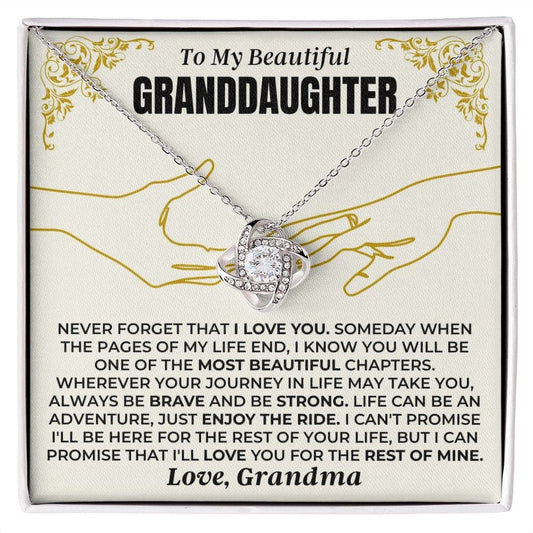 To My Beautiful Granddaughter - Love Knot Gift Set - SS481