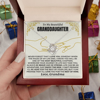 To My Beautiful Granddaughter - Love Knot Gift Set - SS481