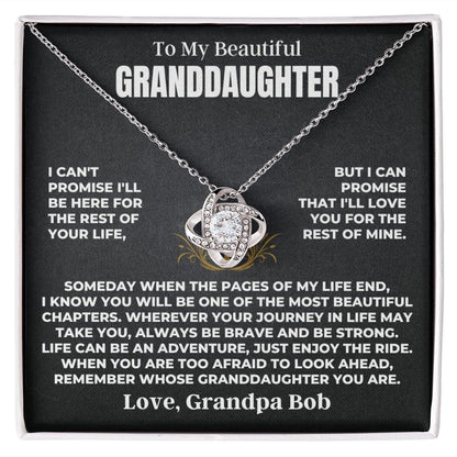 To My Beautiful Granddaughter - Love Knot Gift Set - SS511
