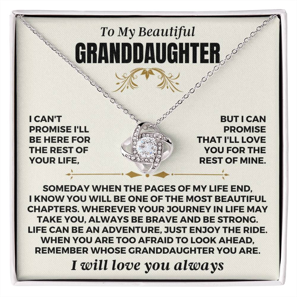 To My Beautiful Granddaughter - Love Knot Gift Set - SS549