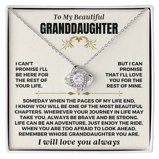 To My Beautiful Granddaughter - Love Knot Gift Set - SS549