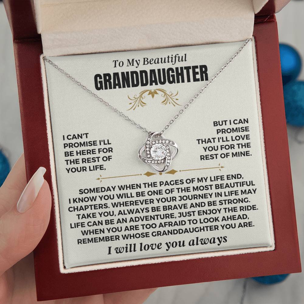 To My Beautiful Granddaughter - Love Knot Gift Set - SS549