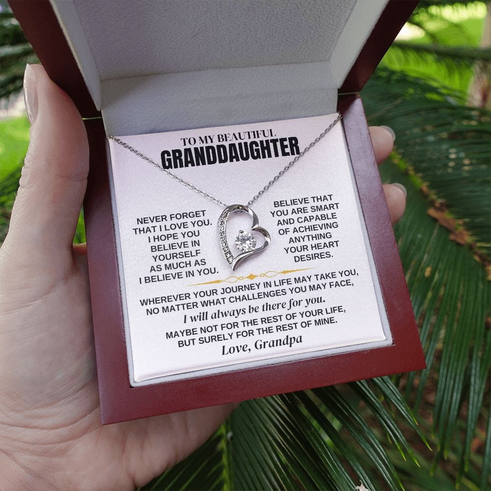 To My Beautiful Granddaughter - Necklace Gift Set - SS347
