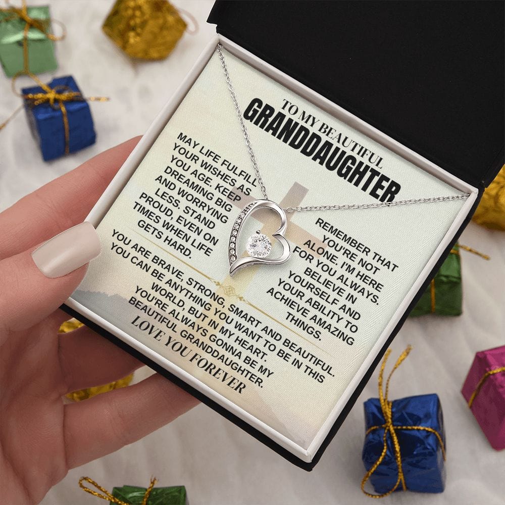 To My Beautiful Granddaughter - Necklace Gift Set - SS357