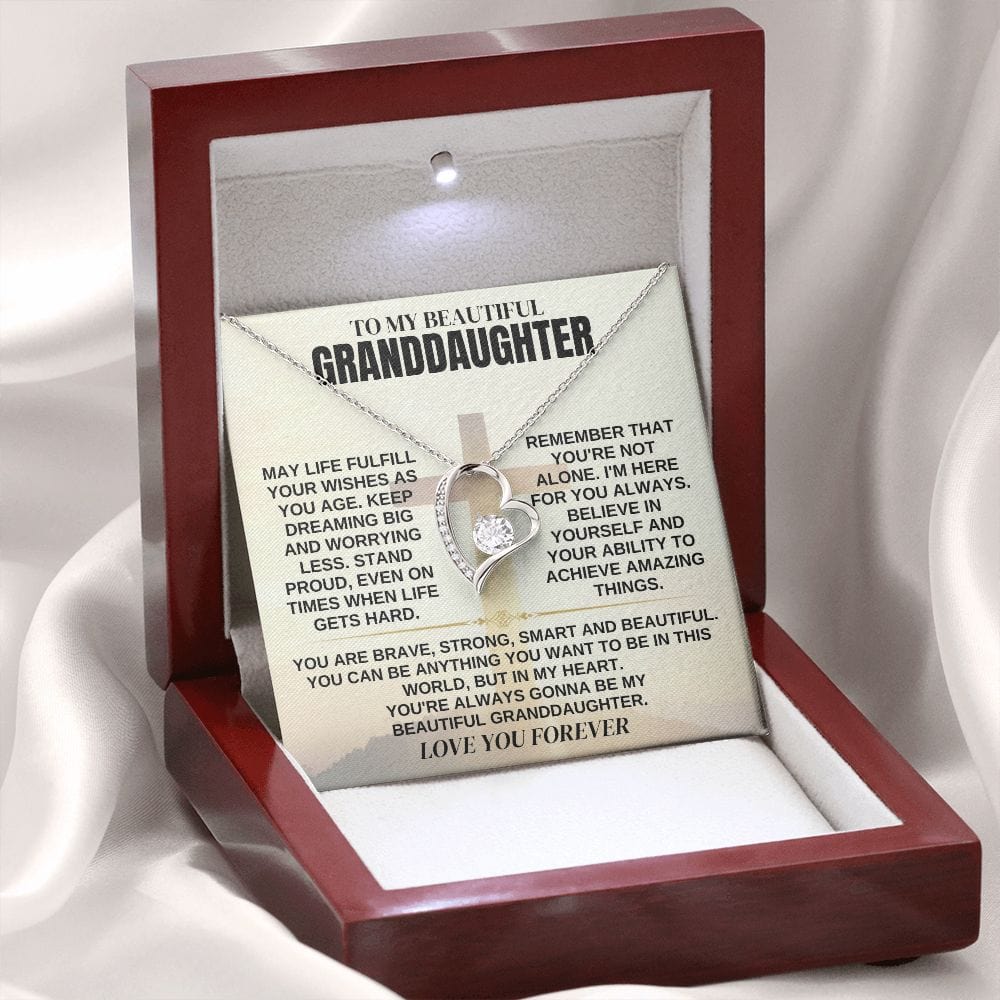 To My Beautiful Granddaughter - Necklace Gift Set - SS357