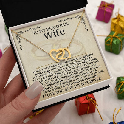 To My Beautiful Wife - Forever Linked Hearts Gift Set - SS414