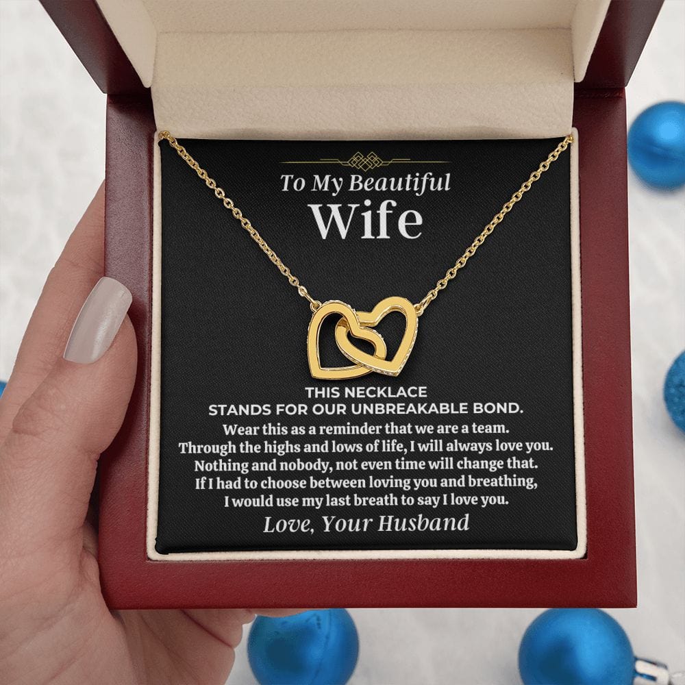 To My Beautiful Wife - Forever Linked Hearts Gift Set - SS473