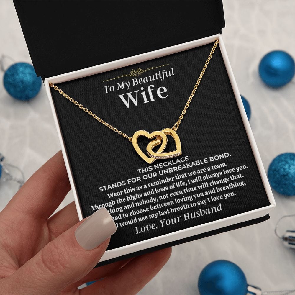 To My Beautiful Wife - Forever Linked Hearts Gift Set - SS473