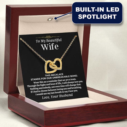 To My Beautiful Wife - Forever Linked Hearts Gift Set - SS473