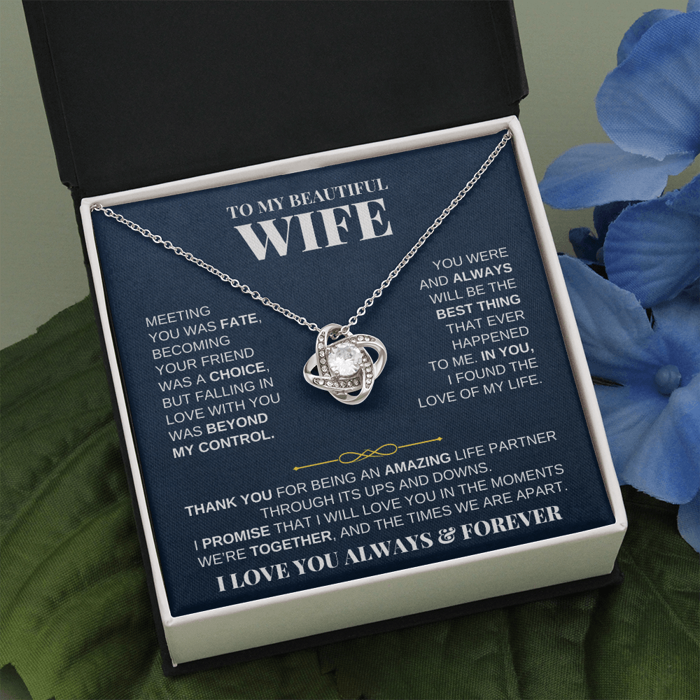 To My Beautiful Wife - Love Knot Gift Set - SS229