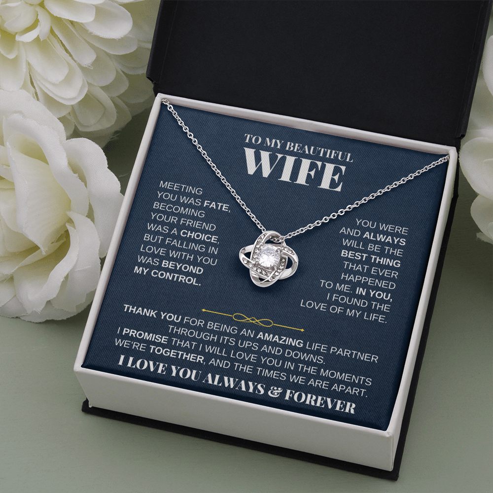 To My Beautiful Wife - Love Knot Gift Set - SS229