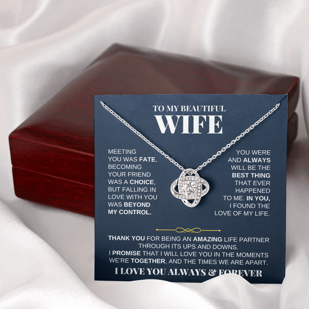 To My Beautiful Wife - Love Knot Gift Set - SS229
