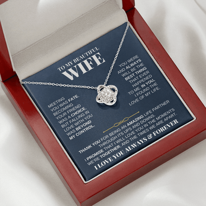 To My Beautiful Wife - Love Knot Gift Set - SS229