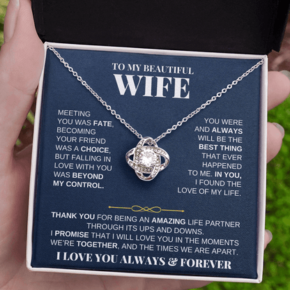 To My Beautiful Wife - Love Knot Gift Set - SS229