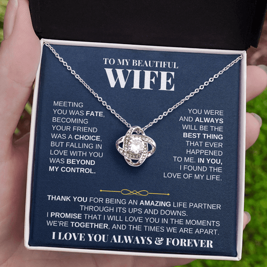 To My Beautiful Wife - Love Knot Gift Set - SS229