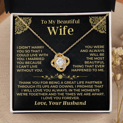 To My Beautiful Wife - Love Knot Gift Set - SS526