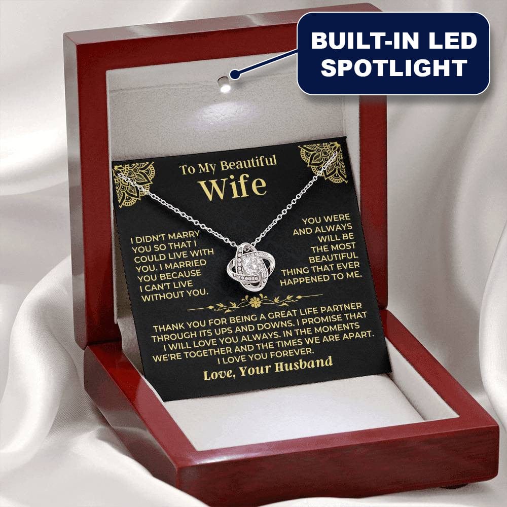 To My Beautiful Wife - Love Knot Gift Set - SS526