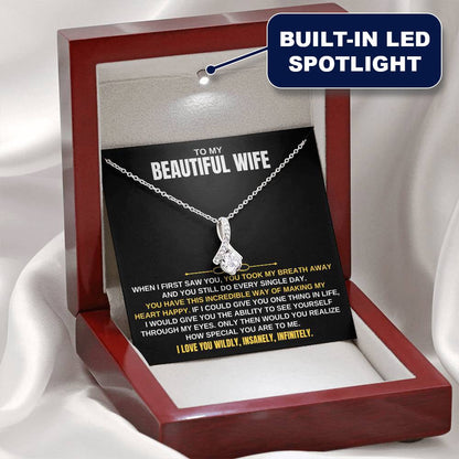 To My Beautiful Wife | You Took My Breath Away | Necklace Gift Set - SS129