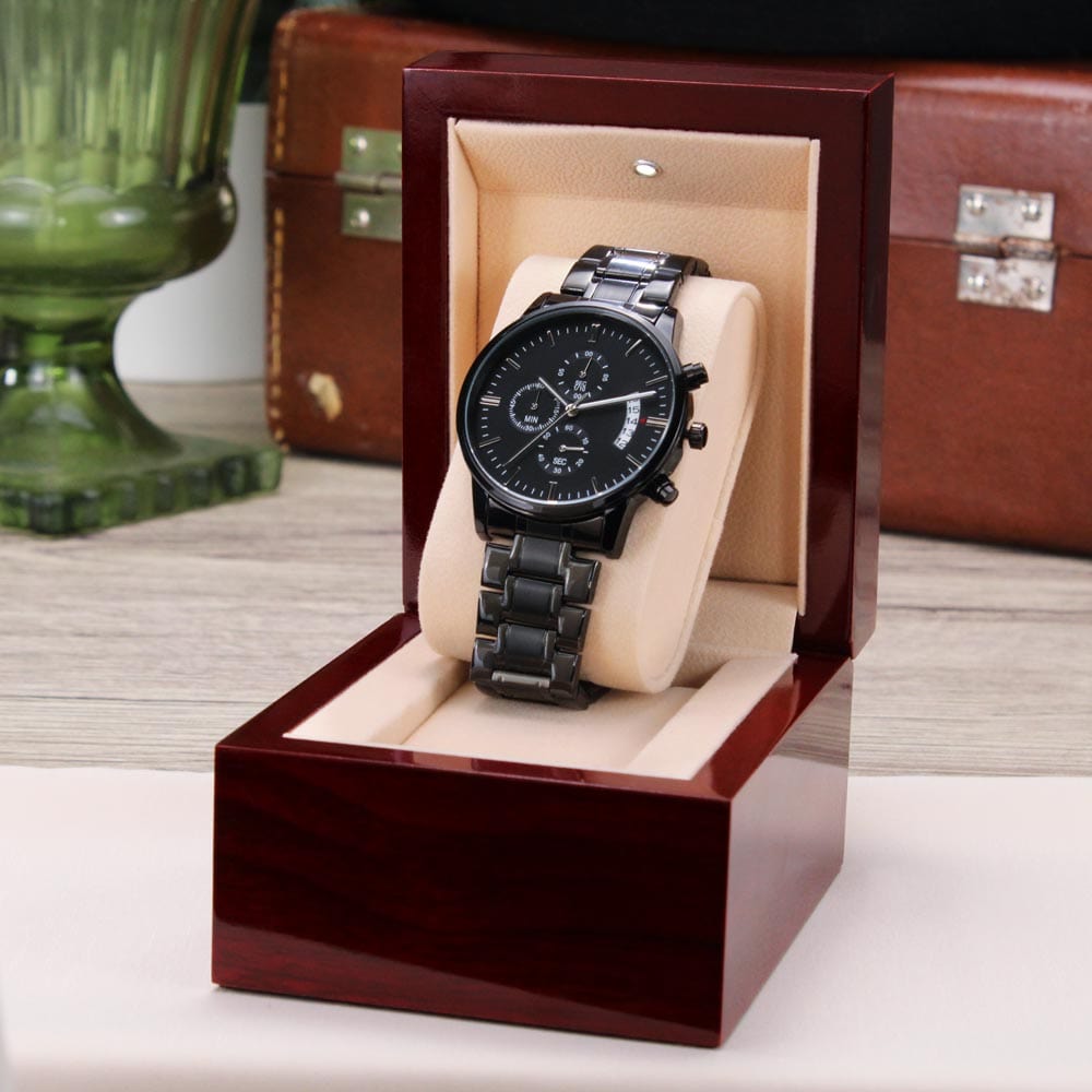 To My Bonus Dad - Engraved Premium Watch - SS227