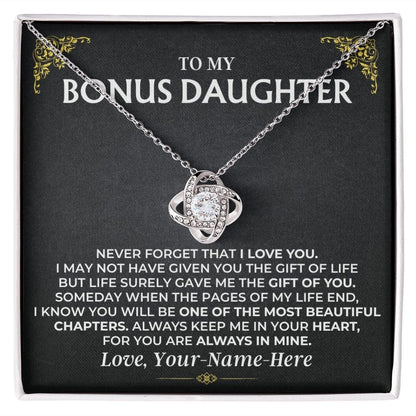 To My Bonus Daughter - Love Knot Gift Set - SS499