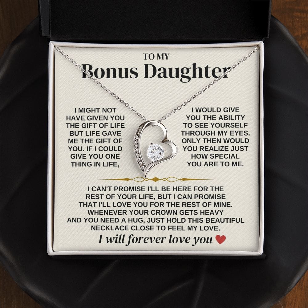 To My Bonus Daughter - Necklace Gift Set - SS312