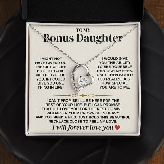 To My Bonus Daughter - Necklace Gift Set - SS312