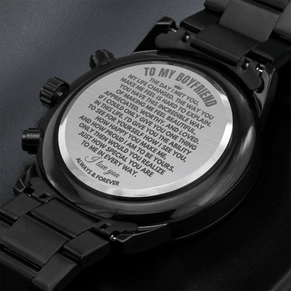 To My Boyfriend - Engraved Premium Watch - SS166