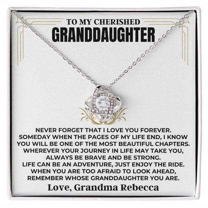 To My Cherished Granddaughter - Love Knot Gift Set - SS477V4
