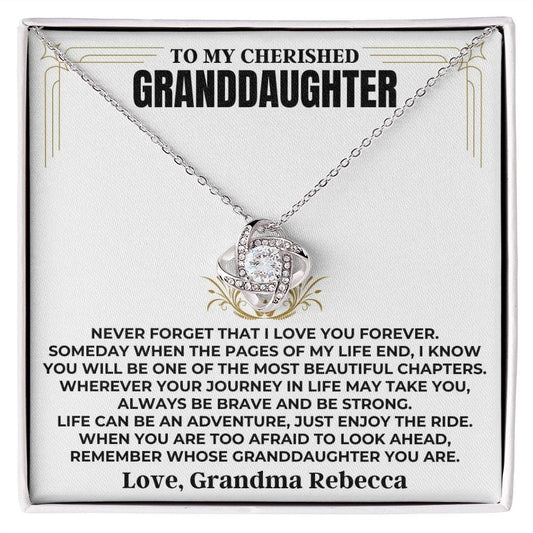 To My Cherished Granddaughter - Love Knot Gift Set - SS477V4
