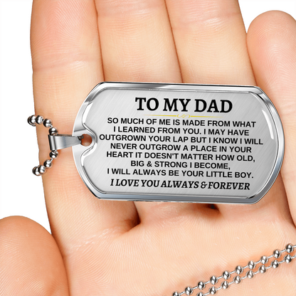 To My Dad | Always Be Your Little Boy | Beautiful Love Tag - SS296