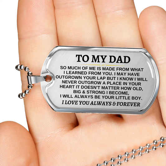 To My Dad | Always Be Your Little Boy | Beautiful Love Tag - SS296