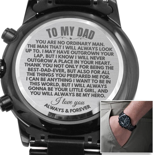 To My Dad - Engraved Premium Watch - SS199