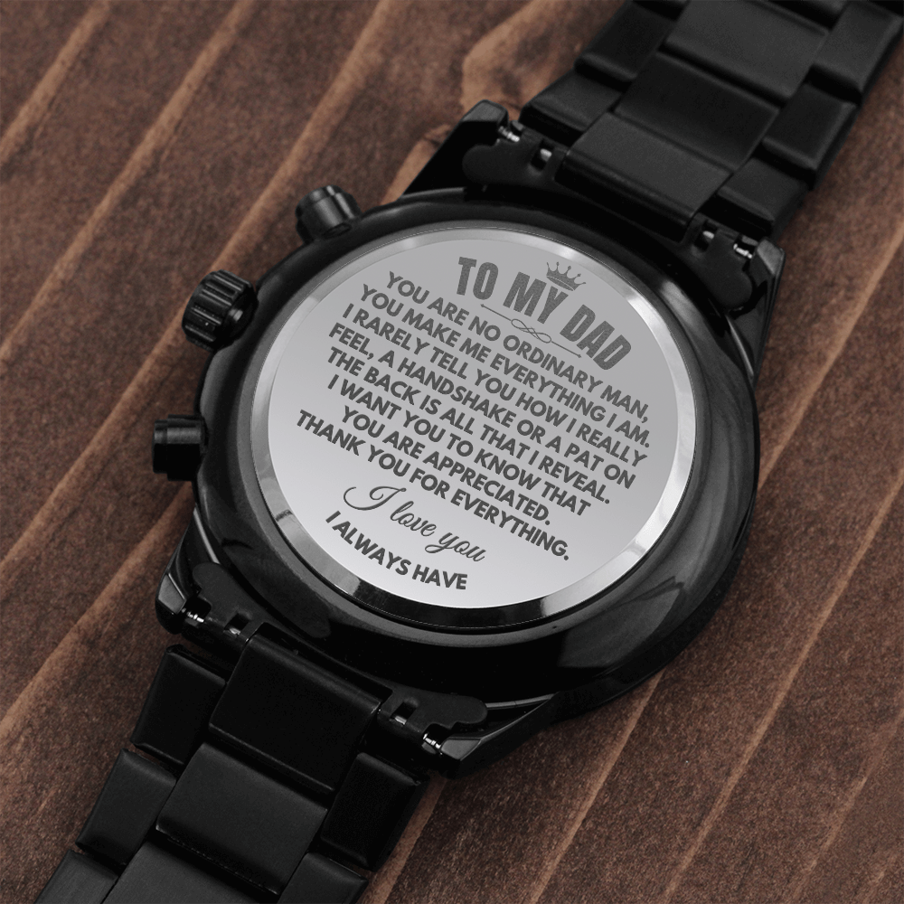 To My Dad - Engraved Premium Watch - SS217