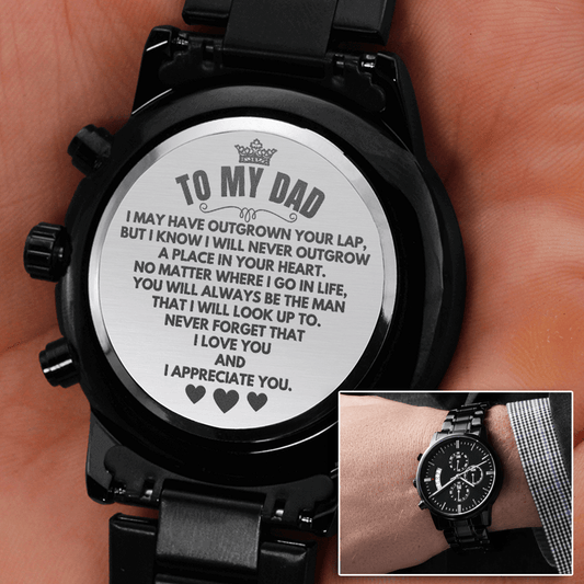 To My Dad - The Man - Engraved Premium Watch - SS244