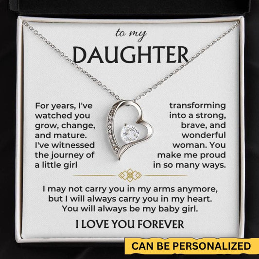 To My Daughter - Always Be My Baby Girl - Necklace Gift Set - SS565