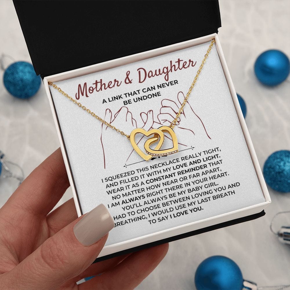 To My Daughter - Beautiful Linked Hearts Gift Set - SS397