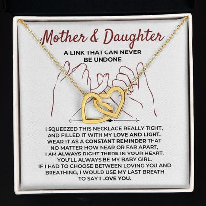 To My Daughter - Beautiful Linked Hearts Gift Set - SS397