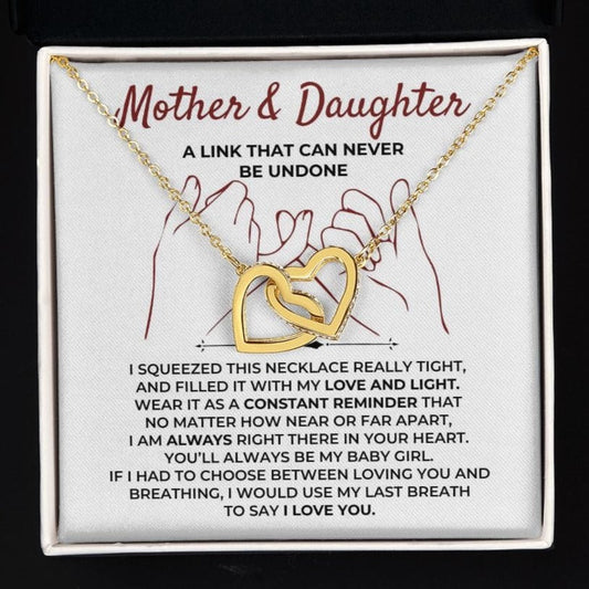 To My Daughter - Beautiful Linked Hearts Gift Set - SS397