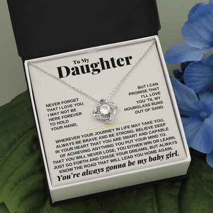 To My Daughter - Beautiful Love Knot Gift Set - SS249