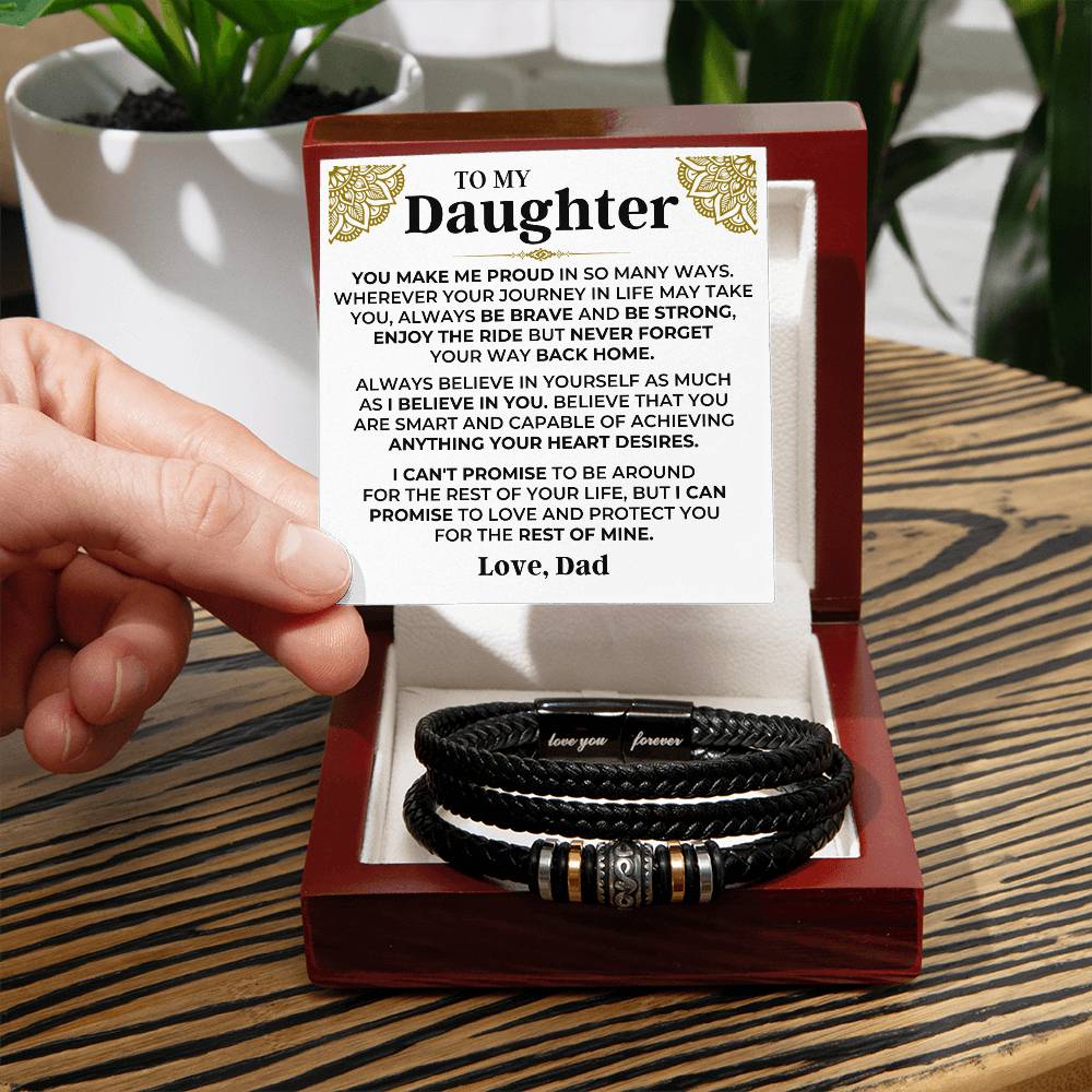To My Daughter | Braided Bracelet Gift Set - SS566