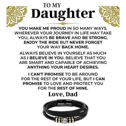 To My Daughter | Braided Bracelet Gift Set - SS566