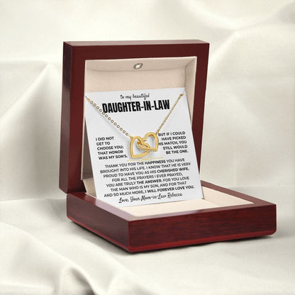 To My Daughter-In-Law - Beautiful Linked Hearts Gift Set - SS400