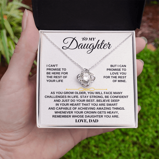 To My Daughter - Love, Dad - Beautiful Love Knot Gift Set - SS260