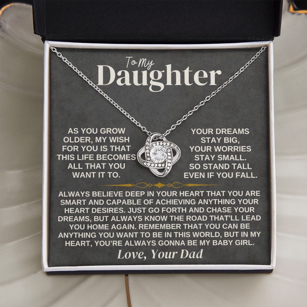 To My Daughter - Love Dad - Necklace Gift Set - SS307