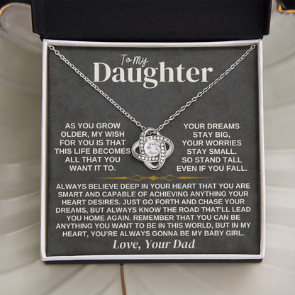 To My Daughter - Love Dad - Necklace Gift Set - SS307