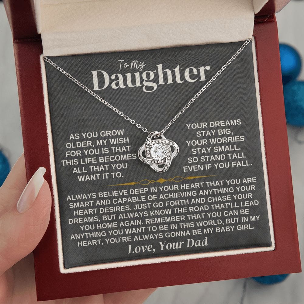 To My Daughter - Love Dad - Necklace Gift Set - SS307