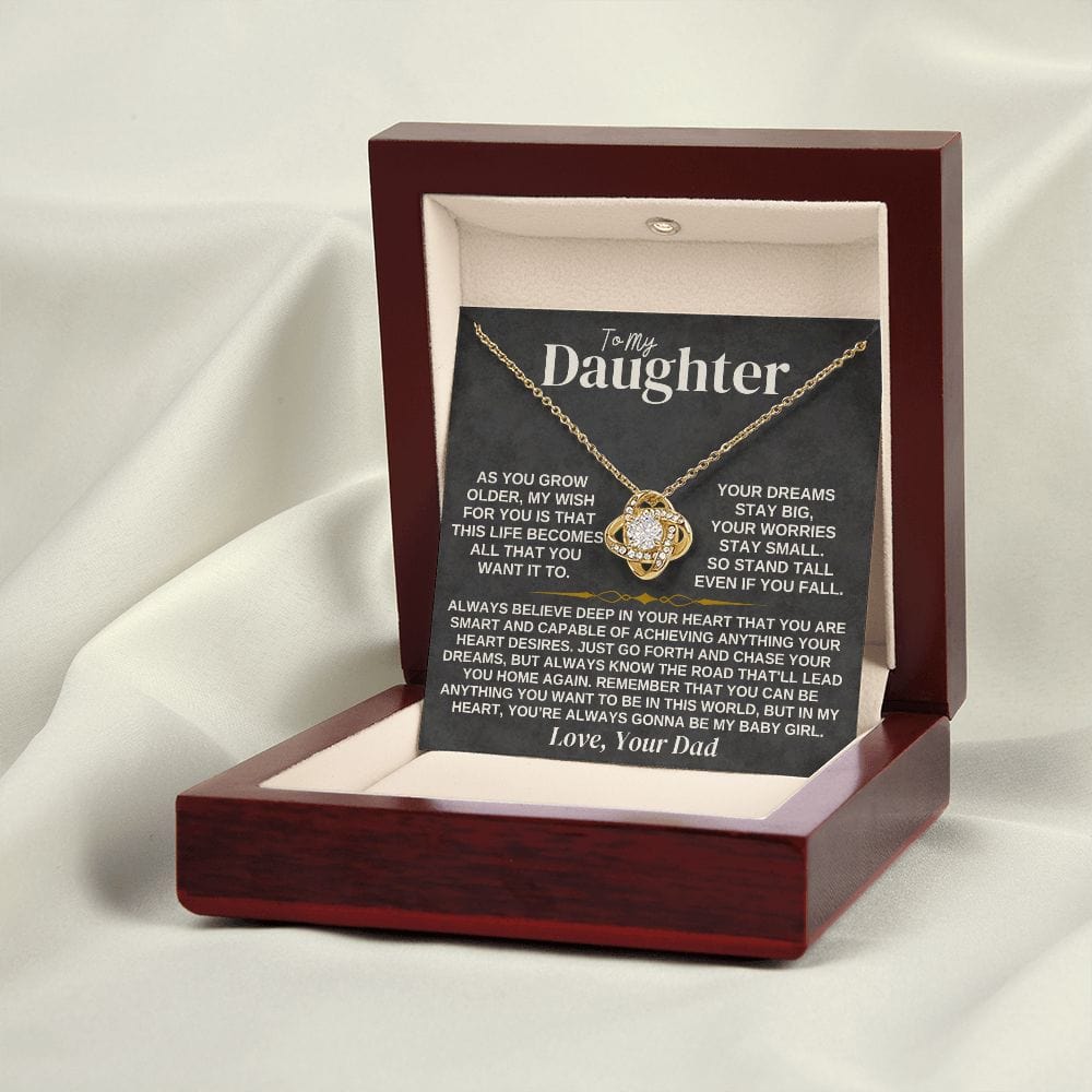 To My Daughter - Love Dad - Necklace Gift Set - SS307