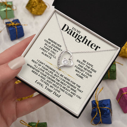 To My Daughter - Love Dad - Necklace Gift Set - SS308